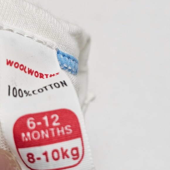 New Baby Lion 2pc Outfit White Yellow Bear Woolworth England 919838 6 -12 Month - Picture 5 of 14